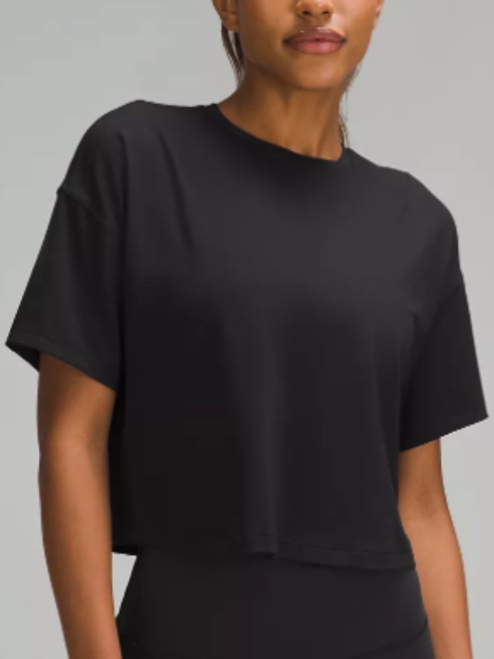 Lululemon Abrasion-Resistant Training T-Shirt, Black Size 8